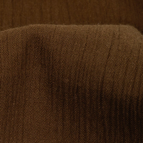 New Tobacco Crinkled Cotton Voile