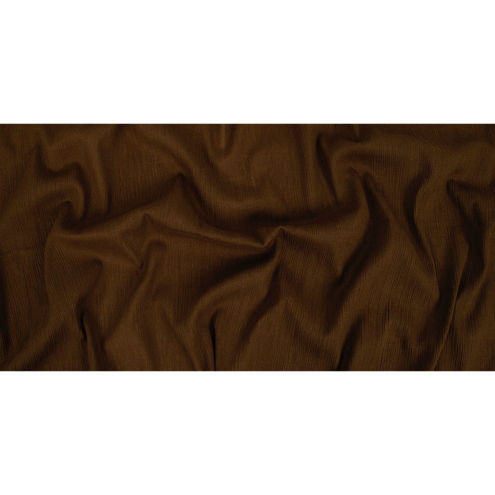 New Tobacco Crinkled Cotton Voile
