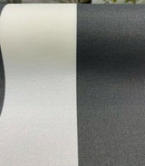Outdoor Stripe Fresco T-Spun Polyester Fabric - White And Charcoal Stripe, 54" Width (By The Yard)