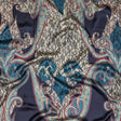 Blue Opal, Teal and Simply Taupe Paisley and Chantilly Lace Printed Polyester Lining