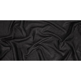 Italian Black on Black Striped Blended Cotton Woven