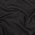 Italian Black on Black Striped Blended Cotton Woven