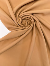 Beige Polyester Viscose Elastane Crepe