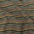 Tangerine, Avocado and Aqua Stripes Cotton Blended Sweater Knit