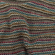 Mustard, Army Green, Blue and Ruby Wine Striped Wool Sweater Knit