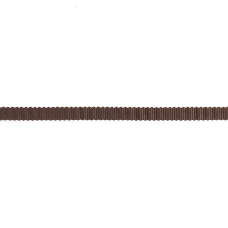 Deep Brown Petersham Grosgrain Ribbon - 0.25"