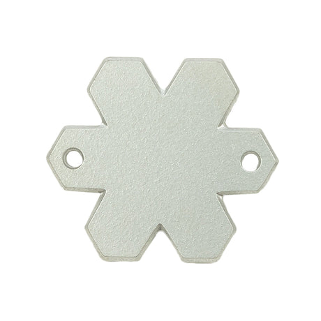 Vintage Crystal Tabac Snowflake Sew-On Rhinestone - 30mm
