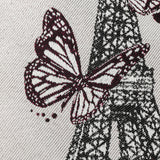 French Pearl and Pink J'Adore Paris Cotton Blend Oversized Square Patch - 18.875"