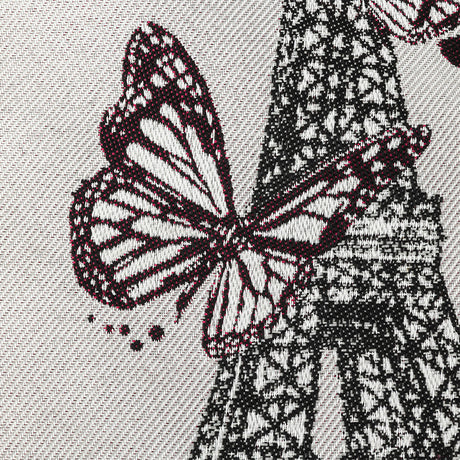 French Pearl and Pink J'Adore Paris Cotton Blend Oversized Square Patch - 18.875"
