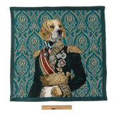 French Teal Woof Marshal Cotton Blend Oversized Square Patch - 18.875"