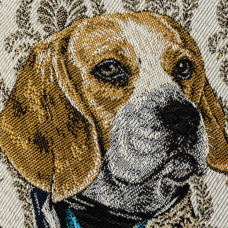 French Linen Woof Marshal Cotton Blend Oversized Square Patch - 18.875"
