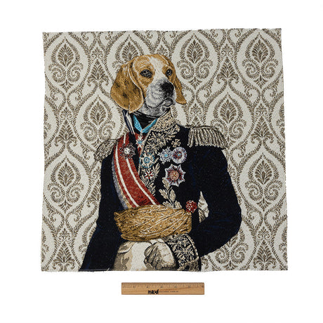 French Linen Woof Marshal Cotton Blend Oversized Square Patch - 18.875"