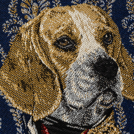 French Royal Blue Woof Marshal Cotton Blend Oversized Square Patch - 18.875"