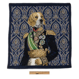 French Royal Blue Woof Marshal Cotton Blend Oversized Square Patch - 18.875"