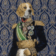 French Royal Blue Woof Marshal Cotton Blend Oversized Square Patch - 18.875"