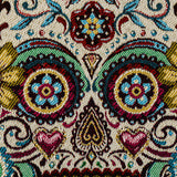 French Pale Yellow Sugar Mandalas Oversized Square Patch - 18.875"