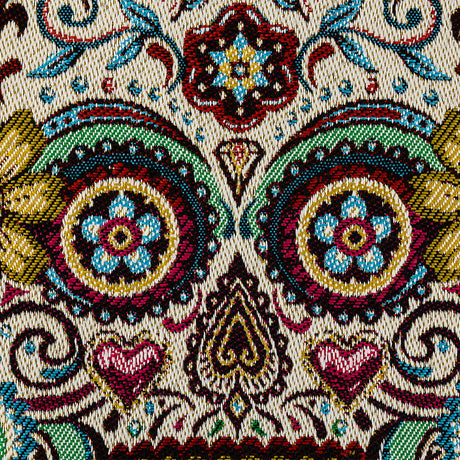 French Pale Yellow Sugar Mandalas Oversized Square Patch - 18.875"