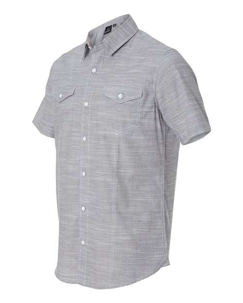 Textured Solid Short Sleeve Shirt