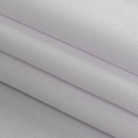 Ultra-Soft Rayon and Recycled Polyester Twill - White - Zarria Collection