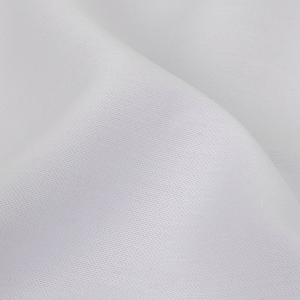 Ultra-Soft Rayon and Recycled Polyester Twill - White - Zarria Collection