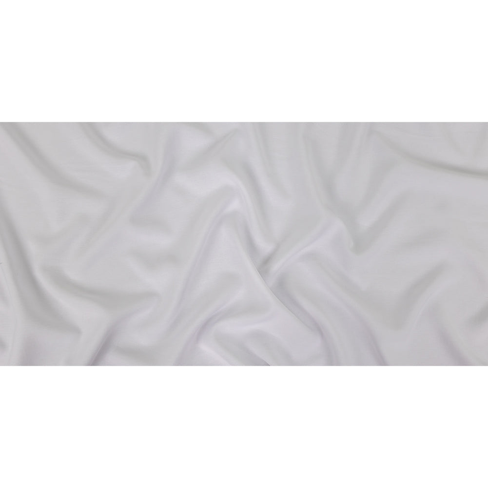 Ultra-Soft Rayon and Recycled Polyester Twill - White - Zarria Collection