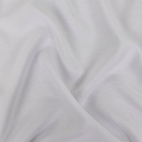 Ultra-Soft Rayon and Recycled Polyester Twill - White - Zarria Collection