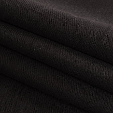 Ultra-Soft Rayon and Recycled Polyester Twill - Black - Zarria Collection