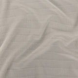 Famous Australian Designer Coconut Milk Stretch Crinkled Silk Crepe with Woven Pinstripes