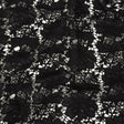 Famous Australian Designer Black Floral Guipure Lace with Scalloped Edges