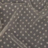 Famous Australian Designer Dew Polyester Chiffon with Satin Burnout Polka Dots
