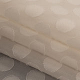 Famous Australian Designer Pearl Polyester Chiffon with Burnout Polka Dots