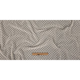 Famous Australian Designer Pearl Polyester Chiffon with Burnout Polka Dots