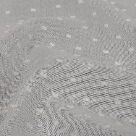 Famous Australian Designer Cloud Dancer Cotton Swiss Dot