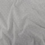 Famous Australian Designer Cloud Dancer Cotton Swiss Dot