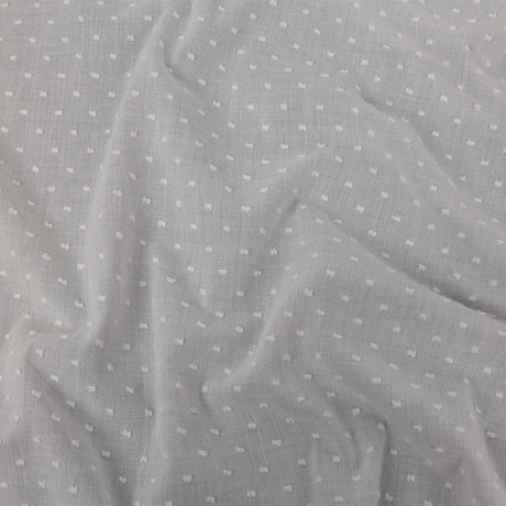 Famous Australian Designer Cloud Dancer Cotton Swiss Dot