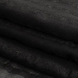 Famous Australian Designer Black Silk Georgette with Twill Stripes