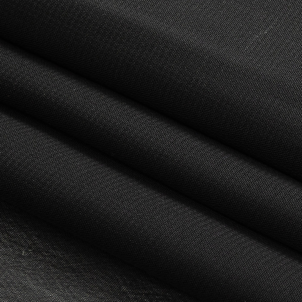 Famous Australian Designer Black Polyester Georgette