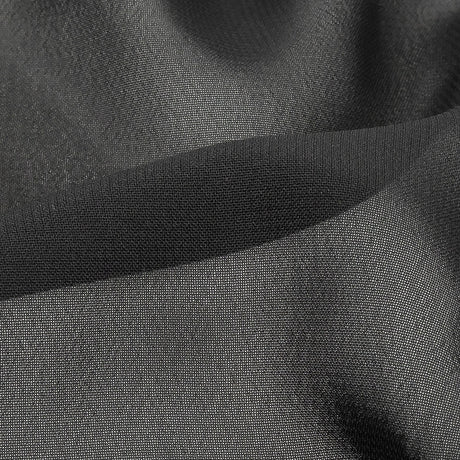 Famous Australian Designer Black Polyester Georgette