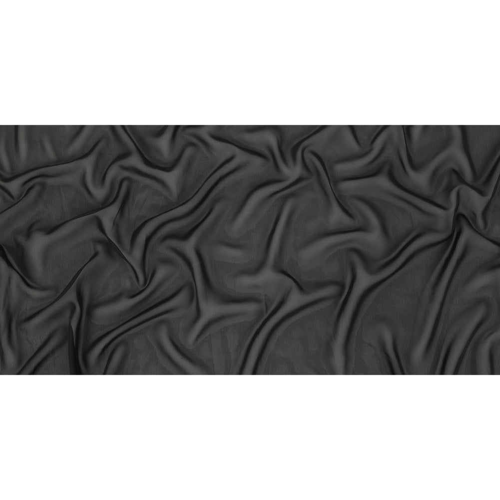 Famous Australian Designer Black Polyester Georgette