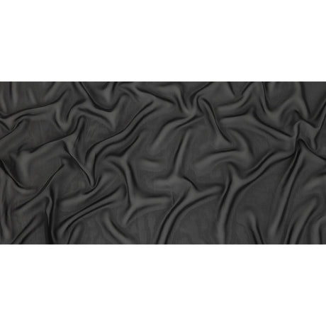 Famous Australian Designer Black Polyester Georgette