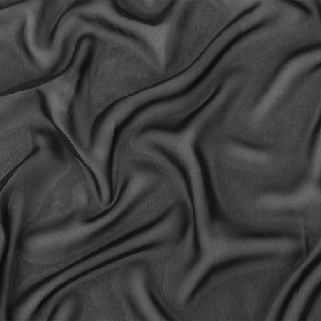 Famous Australian Designer Black Polyester Georgette