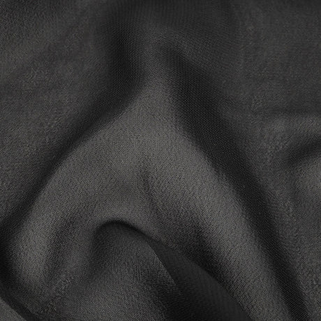 Famous Australian Designer Black Polyester Georgette