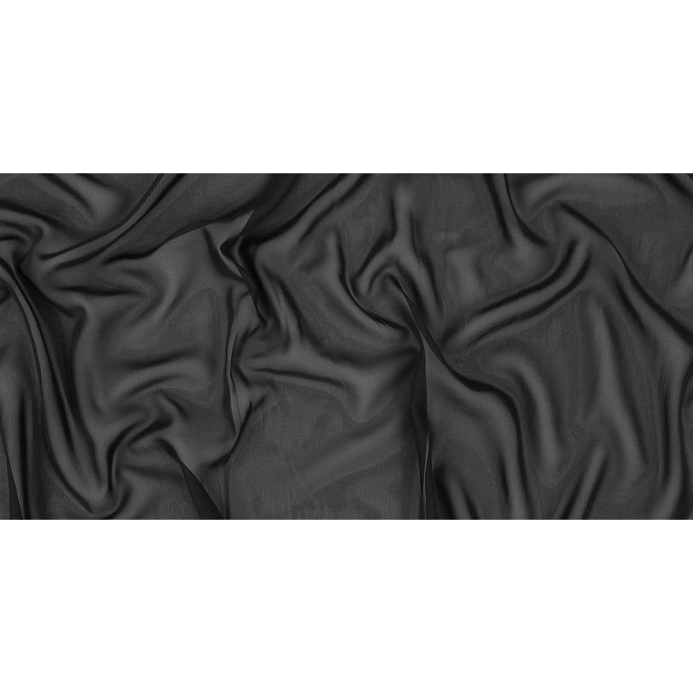 Famous Australian Designer Black Polyester Georgette