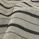 Famous Australian Designer Ivory Cotton Voile with Phantom Woven Pinstripes