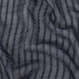 Famous Australian Designer Navy Silk Georgette with Twill Stripes
