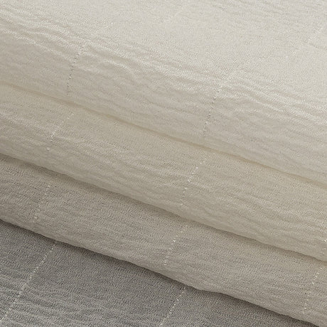Famous Australian Designer Sugar Swizzle Crinkled Silk Crepe with Tonal Woven Stripes