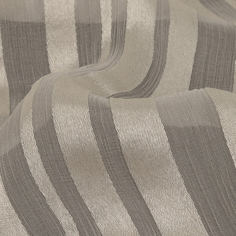 Famous Australian Designer Vanilla Ice Crinkled Silk Chiffon with Satin Stripes