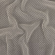 Famous Australian Designer Marshmallow Flocked Polka Dots Silk and Rayon Crinkled Chiffon