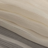 Famous Australian Designer Papyrus Crinkled Silk Chiffon with Twill Stripes