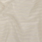 Famous Australian Designer Ivory Pintucked Pleats Linen Woven Panel